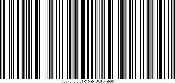 Código de barras (EAN, GTIN, SKU, ISBN): '33378_JGCalotona_JGRenault'