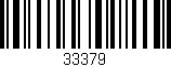 Código de barras (EAN, GTIN, SKU, ISBN): '33379'