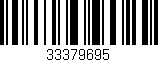 Código de barras (EAN, GTIN, SKU, ISBN): '33379695'
