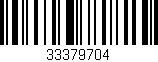 Código de barras (EAN, GTIN, SKU, ISBN): '33379704'