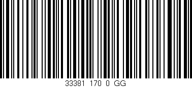 Código de barras (EAN, GTIN, SKU, ISBN): '33381_170_0_GG'