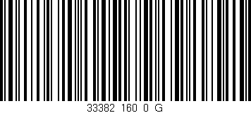 Código de barras (EAN, GTIN, SKU, ISBN): '33382_160_0_G'