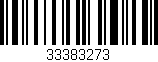 Código de barras (EAN, GTIN, SKU, ISBN): '33383273'