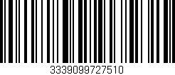 Código de barras (EAN, GTIN, SKU, ISBN): '3339099727510'