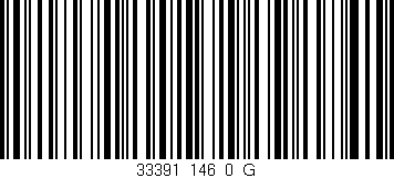 Código de barras (EAN, GTIN, SKU, ISBN): '33391_146_0_G'
