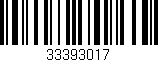Código de barras (EAN, GTIN, SKU, ISBN): '33393017'