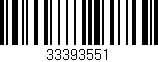 Código de barras (EAN, GTIN, SKU, ISBN): '33393551'