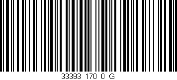 Código de barras (EAN, GTIN, SKU, ISBN): '33393_170_0_G'