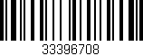 Código de barras (EAN, GTIN, SKU, ISBN): '33396708'