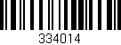 Código de barras (EAN, GTIN, SKU, ISBN): '334014'
