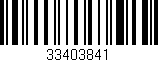 Código de barras (EAN, GTIN, SKU, ISBN): '33403841'