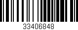 Código de barras (EAN, GTIN, SKU, ISBN): '33406848'