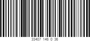 Código de barras (EAN, GTIN, SKU, ISBN): '33407_146_0_36'
