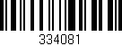 Código de barras (EAN, GTIN, SKU, ISBN): '334081'