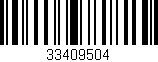 Código de barras (EAN, GTIN, SKU, ISBN): '33409504'