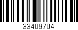 Código de barras (EAN, GTIN, SKU, ISBN): '33409704'