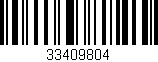 Código de barras (EAN, GTIN, SKU, ISBN): '33409804'