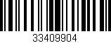 Código de barras (EAN, GTIN, SKU, ISBN): '33409904'