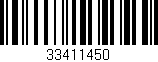Código de barras (EAN, GTIN, SKU, ISBN): '33411450'