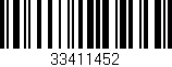Código de barras (EAN, GTIN, SKU, ISBN): '33411452'