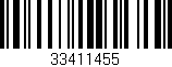 Código de barras (EAN, GTIN, SKU, ISBN): '33411455'