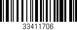Código de barras (EAN, GTIN, SKU, ISBN): '33411706'