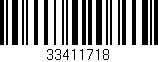 Código de barras (EAN, GTIN, SKU, ISBN): '33411718'