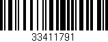 Código de barras (EAN, GTIN, SKU, ISBN): '33411791'