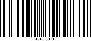Código de barras (EAN, GTIN, SKU, ISBN): '33414_170_0_G'