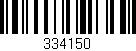 Código de barras (EAN, GTIN, SKU, ISBN): '334150'
