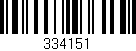 Código de barras (EAN, GTIN, SKU, ISBN): '334151'