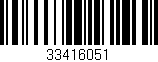 Código de barras (EAN, GTIN, SKU, ISBN): '33416051'
