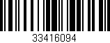 Código de barras (EAN, GTIN, SKU, ISBN): '33416094'