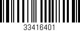 Código de barras (EAN, GTIN, SKU, ISBN): '33416401'