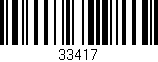 Código de barras (EAN, GTIN, SKU, ISBN): '33417'