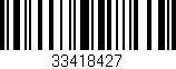 Código de barras (EAN, GTIN, SKU, ISBN): '33418427'