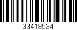 Código de barras (EAN, GTIN, SKU, ISBN): '33418534'