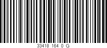Código de barras (EAN, GTIN, SKU, ISBN): '33418_164_0_G'