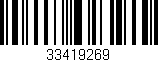 Código de barras (EAN, GTIN, SKU, ISBN): '33419269'