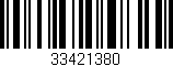 Código de barras (EAN, GTIN, SKU, ISBN): '33421380'