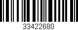 Código de barras (EAN, GTIN, SKU, ISBN): '33422680'