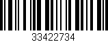 Código de barras (EAN, GTIN, SKU, ISBN): '33422734'