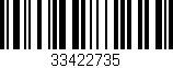 Código de barras (EAN, GTIN, SKU, ISBN): '33422735'