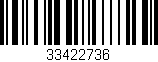 Código de barras (EAN, GTIN, SKU, ISBN): '33422736'
