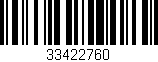 Código de barras (EAN, GTIN, SKU, ISBN): '33422760'