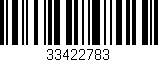 Código de barras (EAN, GTIN, SKU, ISBN): '33422783'