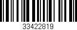 Código de barras (EAN, GTIN, SKU, ISBN): '33422819'