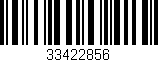 Código de barras (EAN, GTIN, SKU, ISBN): '33422856'