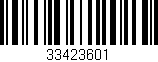 Código de barras (EAN, GTIN, SKU, ISBN): '33423601'