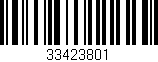 Código de barras (EAN, GTIN, SKU, ISBN): '33423801'